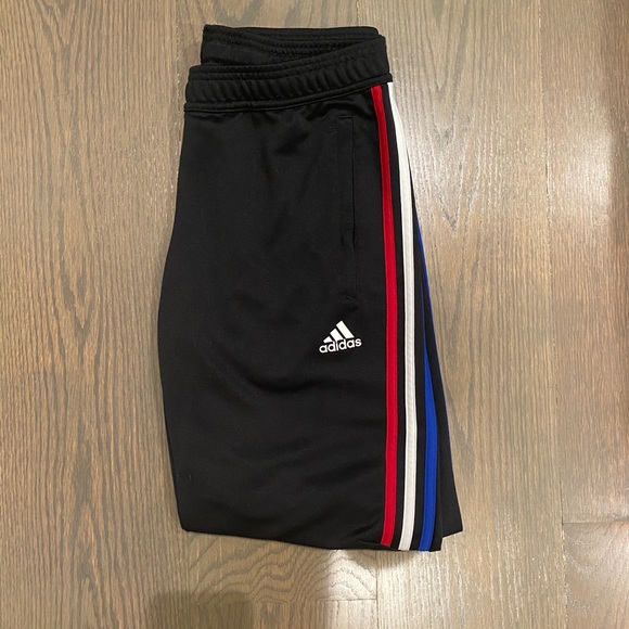 adidas Pants - red white and blue adidas joggers